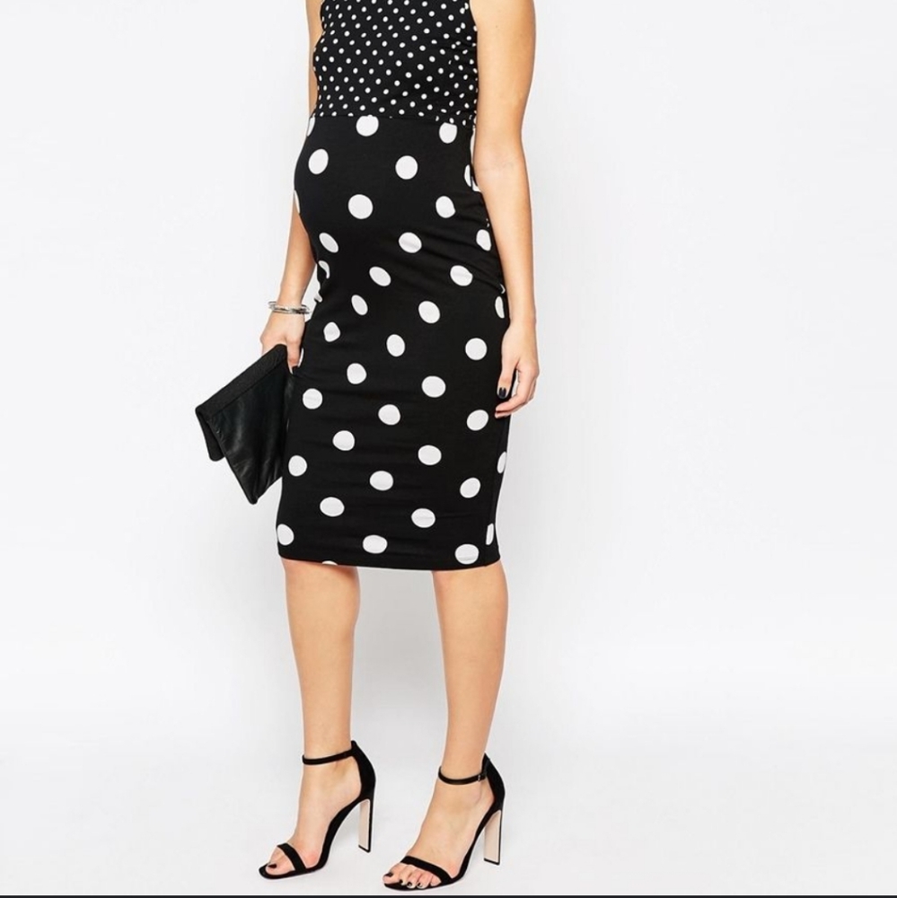 Asos Maternity Bodycon Midi Dress. Size US 6 - Picture 2 of 5